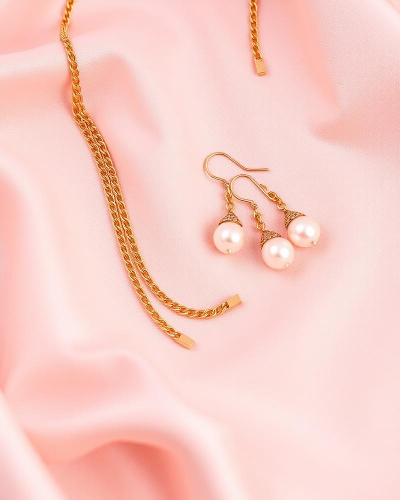 Pearl Drop Jewelry Set