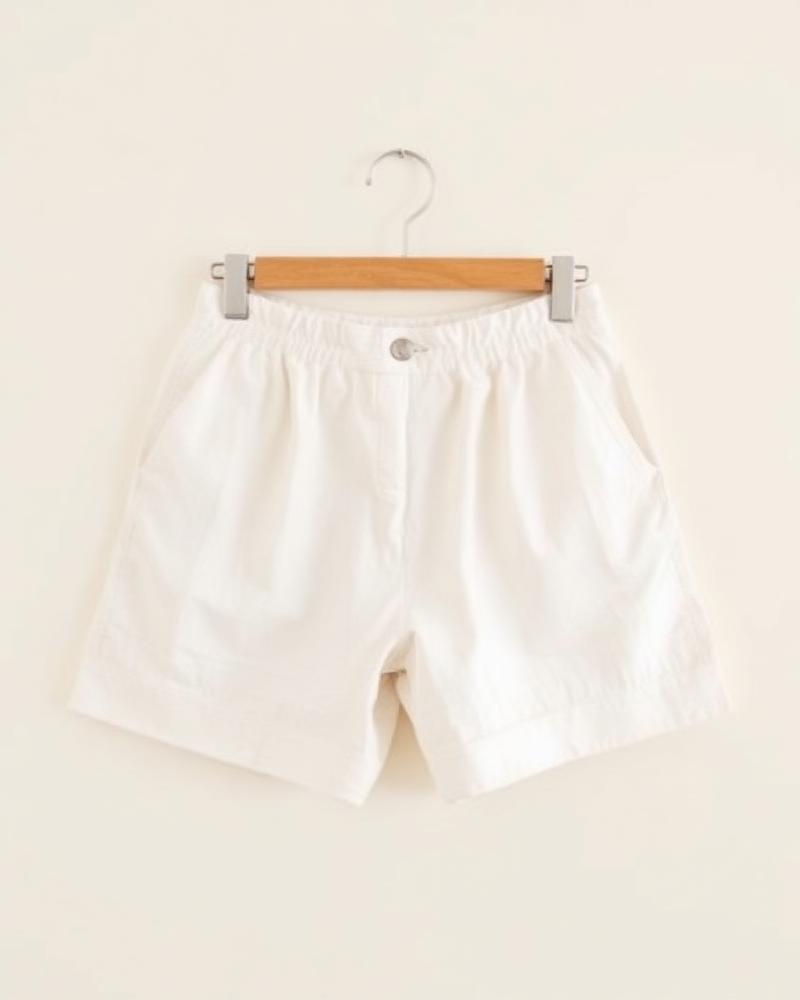Linen Pleated Shorts